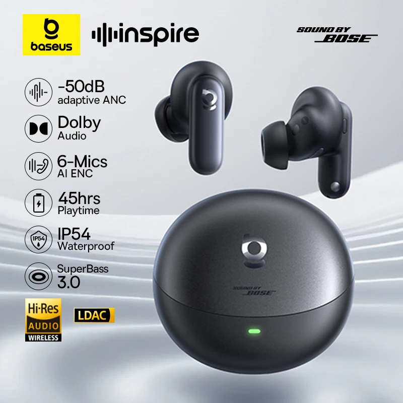 Baseus Inspire XP1 Adaptive ANC Wireless Earbuds Bluetooth 6.1
