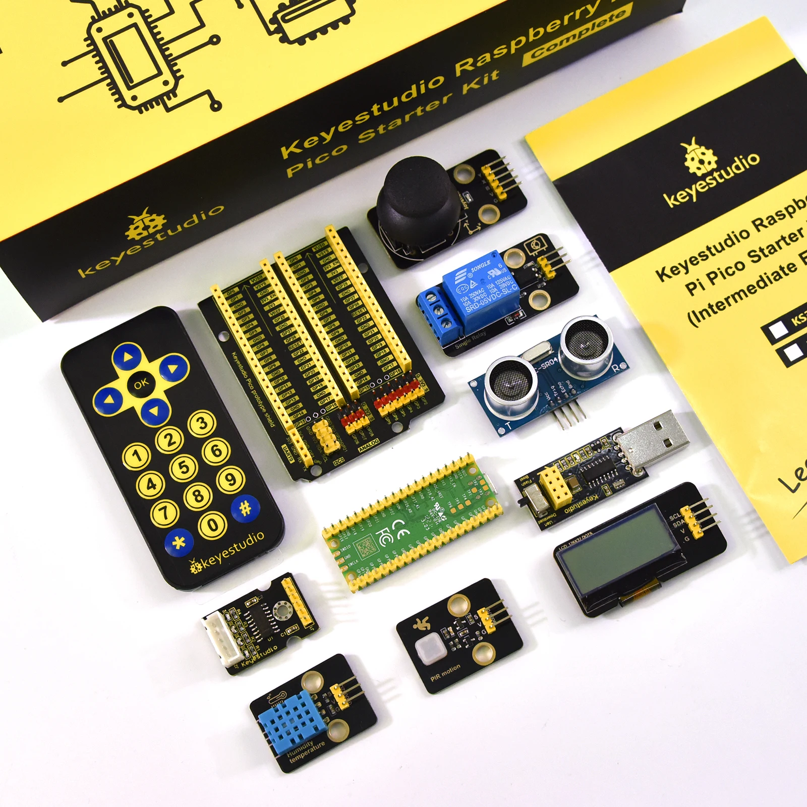Keyestudio-raspberry Pi Pico Ultimate Starter Kit Completo Básico ...