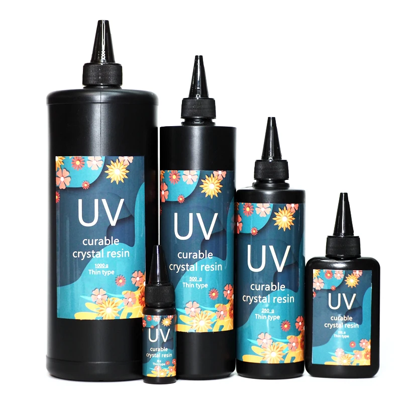 Kit De Resina UV Transparente 300g - Curado Rápido Con Luz Solar O Lámpara, Ideal Para Joyería Y Manualidades DIY