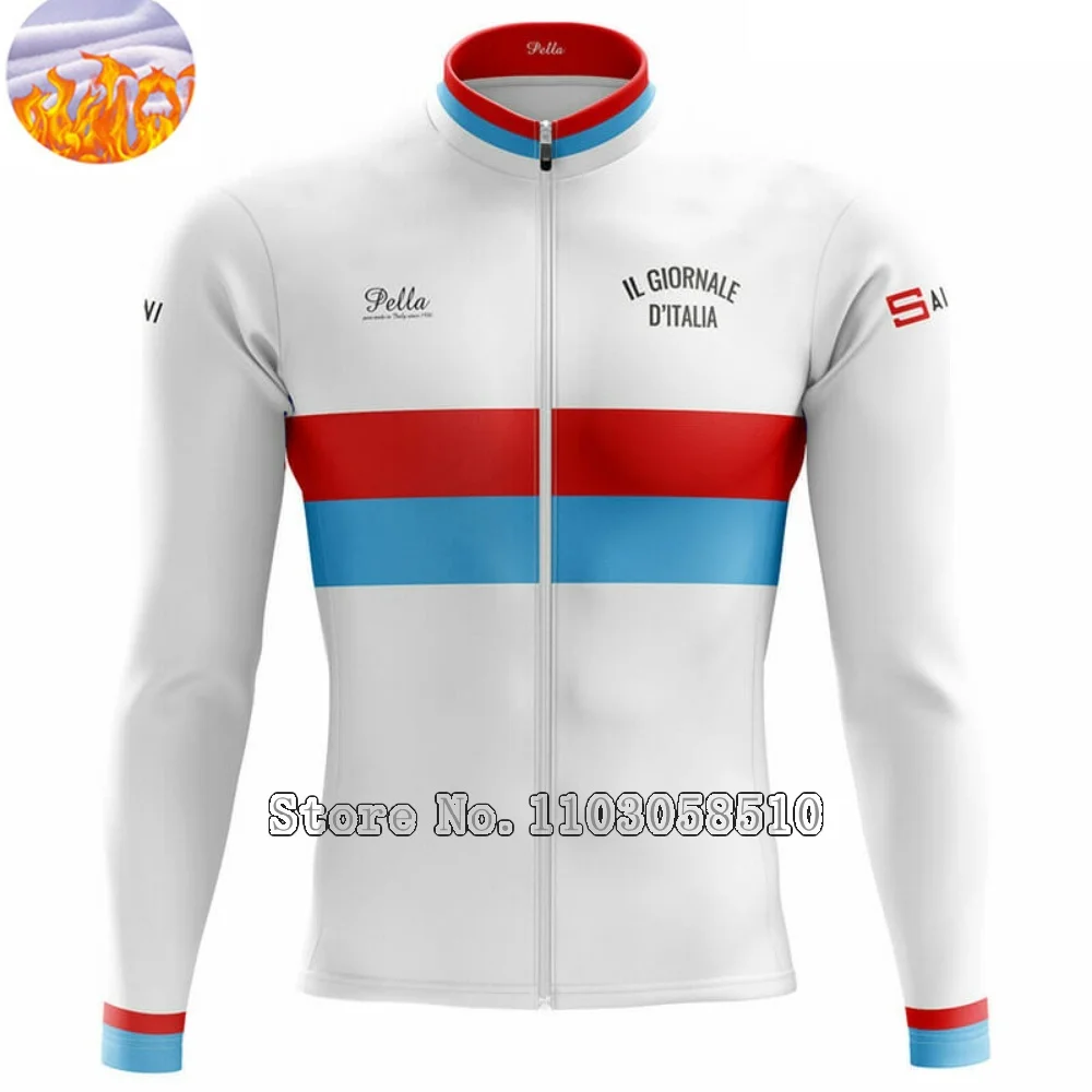 펠라 겨울용 보온 사이클링 저지 로드 방풍 웜업 로드 MTB 프로페셔널 바이크 롱 저지 서브제로 남성용 사이클링 셔츠