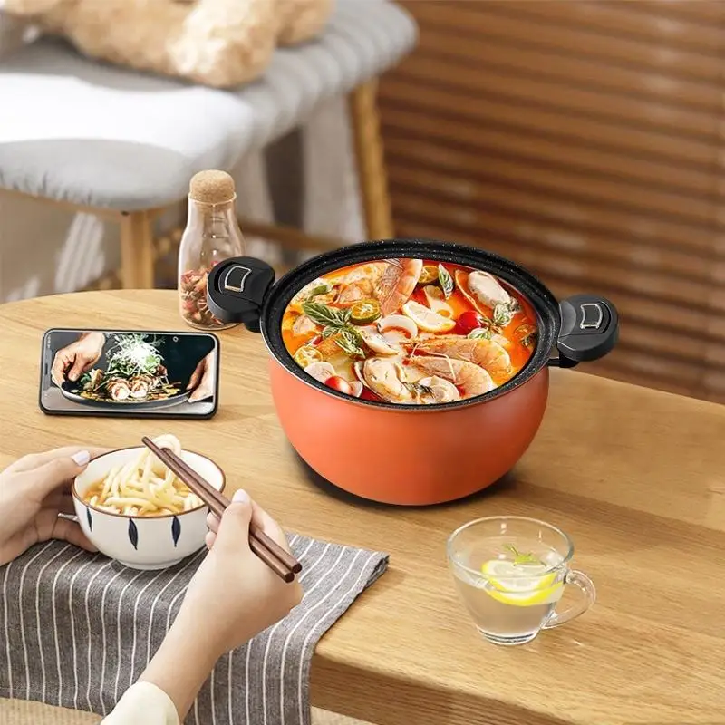 Stock Pot Nonstick Soup Casserole Cooking Sauce Cookware Stainless Steel  Electric Pressure Cooker with Lid - AliExpress