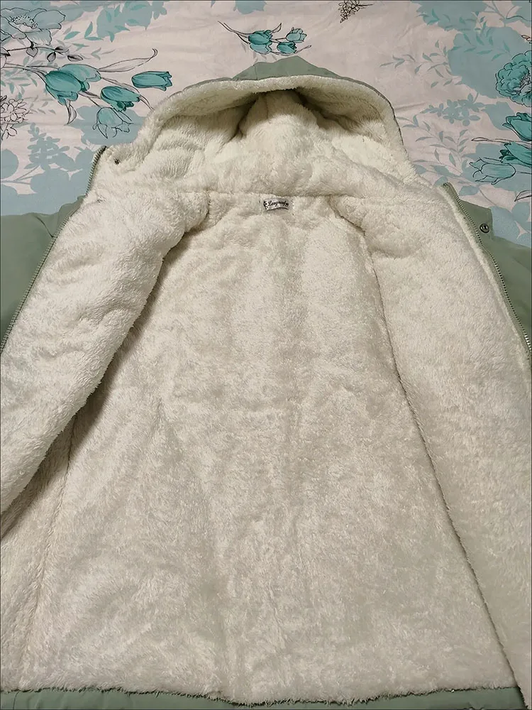 Рисунок 6 - Свободные зимние женские парки из овечьей шерсти