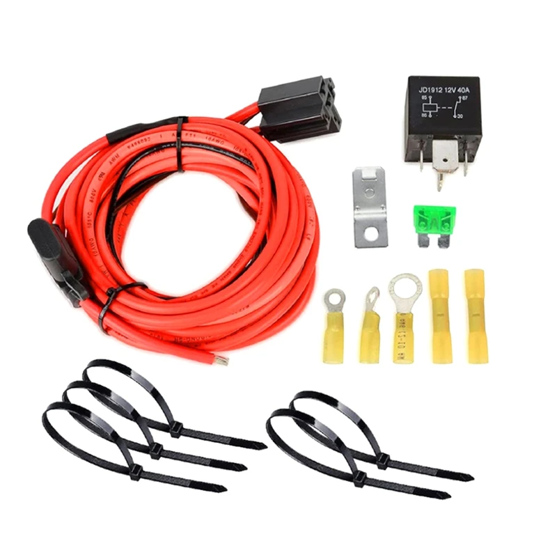 12V System Electric Fuel Pump Relay Bypass Kit Waterproof Relay Switch Kit For P/N 30247