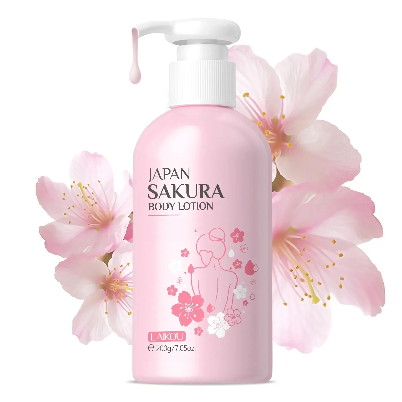Cherry Blossom Body Lotion 200g - Intensive Moisturizing for Dry Skin | Winter Skin Care Essential | Non-Greasy, Ideal Holiday