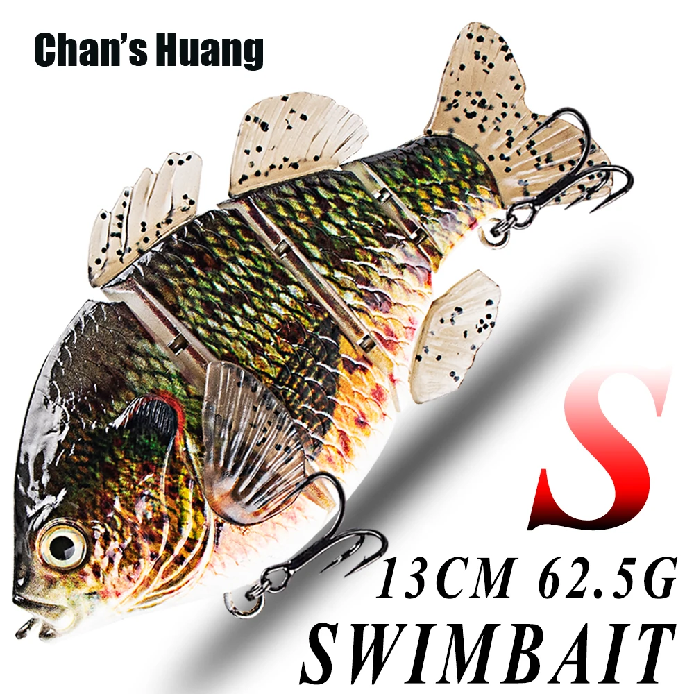 Chan's Huang 1PCS Unpainted Tilapia Swimbait Blank Sinking Artificial ...