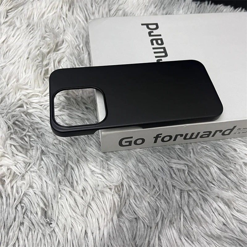 Matte Frameless Thin Anti-Fall Phone Cover with Hard Skin-Feel