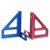 Carpenter Square -Woodworking Square Protractor Aluminum Miter Triangle Ruler 3D Multi Angle 45/90 Degree Layout Measuring Ruler 3
