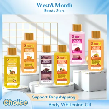 Olio super sbiancante al papaia idratante levigante schiarisce anti-età nutriente schiarire le linee sottili macchie massaggio del corpo cura della pelle 1