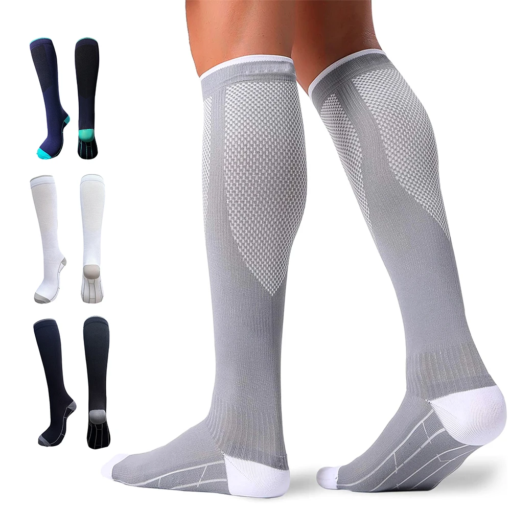Unisex Graduated Compression Socks 20-30mmHg for Performance & Recovery