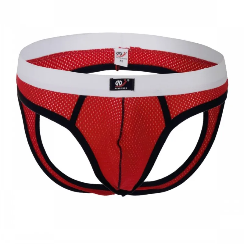 Men's underwear sexy mesh breathable back open hip briefs mens crotchless underwear  men underwear sexy