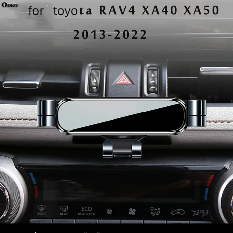Car Phone Holder For Toyota RAV4 5th XA40 XA50 GPS Stand Rotatable Support Mobile Accessories