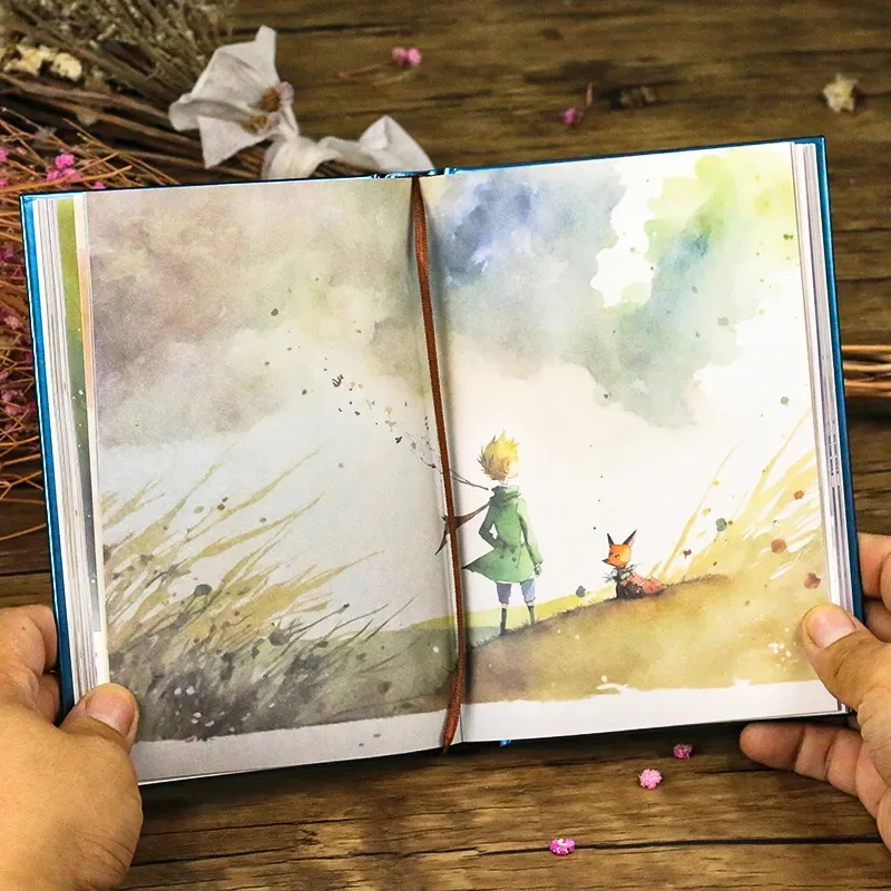 Charming Prince and Rose Series Hardcover Notebook with Full-Color Pages