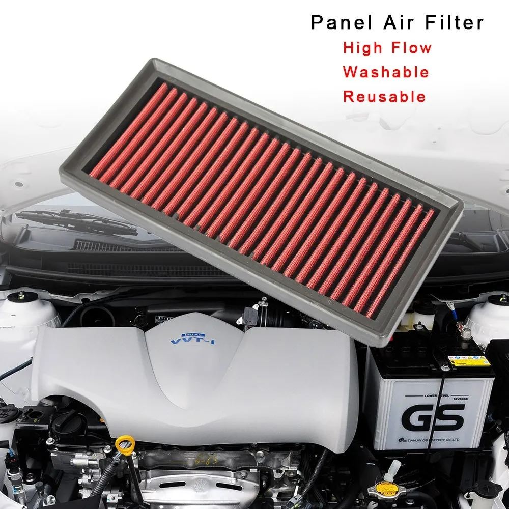 Car Air Filter R-EP Replacement Panel High Flow for Cold Air Intake Fits for MITSUBISHI Attrage Mirage Space Star Colt 1500A399