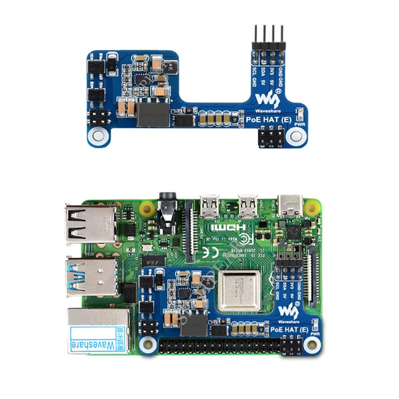 Raspberry pi 3b Mais Modelo b 4b Poe Chapéu Power Over Ethernet Hat 802.3af-complacente
