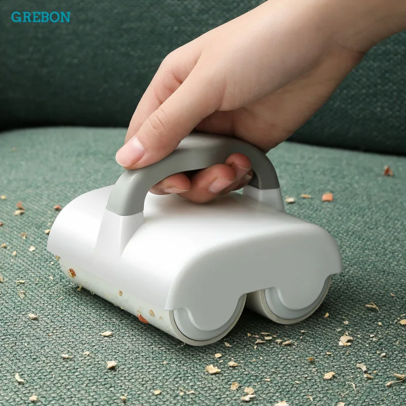 Portable Double Roller Lint Roller Tearable Strong Adhesive Lint Clothes Brushes Pet Hair Dust Fabric Hair Remover Tool