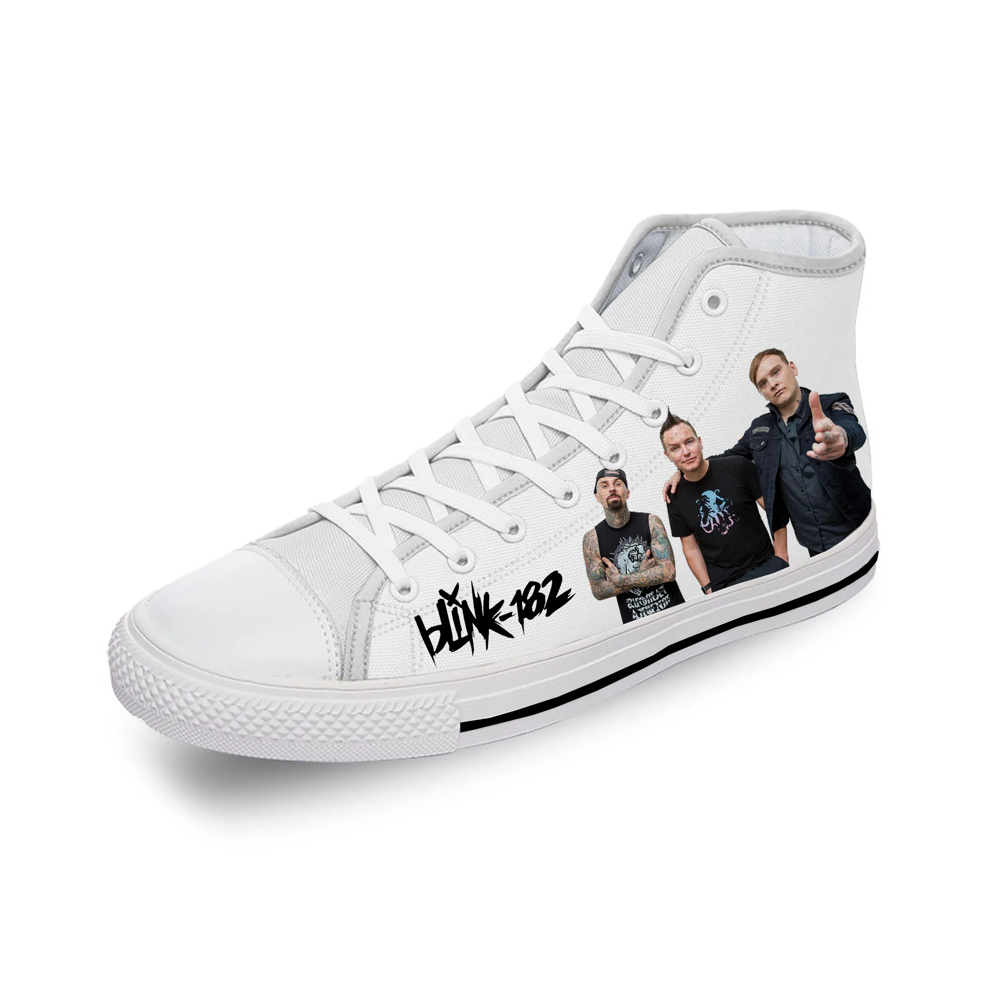 Blink 128 High Top Sneakers Mens Womens Teenager Casual Shoes Canvas Running Shoes 3D Print Cosplay Breathable Lightweight shoe