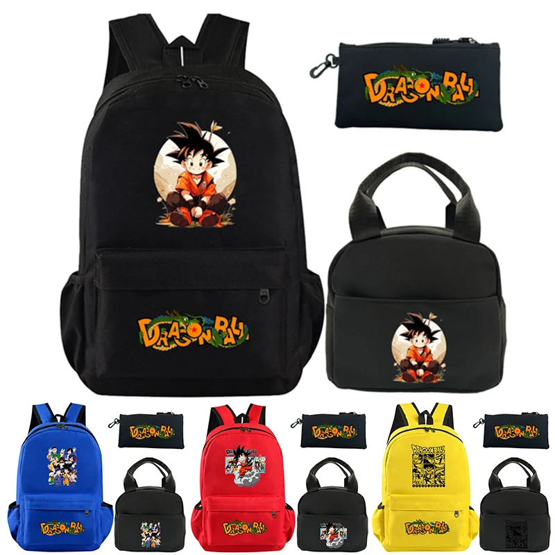 

3 шт./комплект, школьный ранец для мальчиков и девочек, с принтом «Жемчуг дракона»