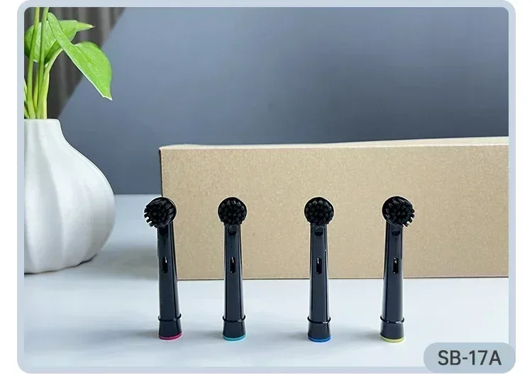4/8/12/16 Pcs Bamboo Charcoal Bristles Replacement  Brush Heads For Oral B Electric Toothbrush Efficient Tooth Cleaning SB-17A