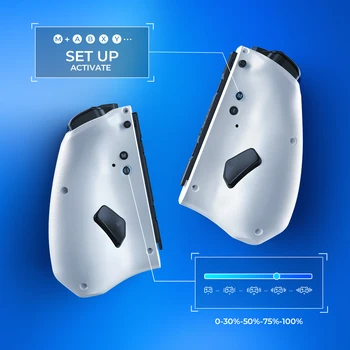 NYXI Hyperion Ergonomic Design Wireless Game Controller White Gamepad with RGB Lights for Nintendo Switch PC Controller 2