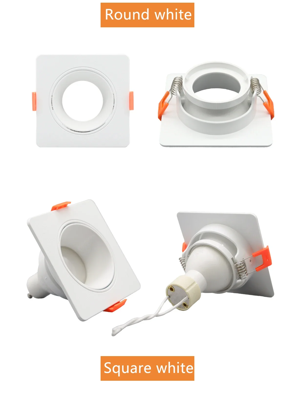 2pcs Hight Lumen Downlight 5W 7W 9W Angle adjustable Ceiling lamp Spotlights rotating AC220V 120V indoor lighting white color