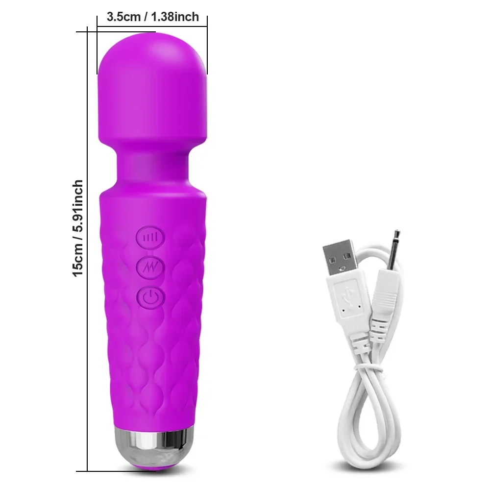 AV Wand Vibrator for Women Clitoris Nipples Stimulator Breast Massage Vibrator Female Masturbator Adult Goods Sex Toy for Women