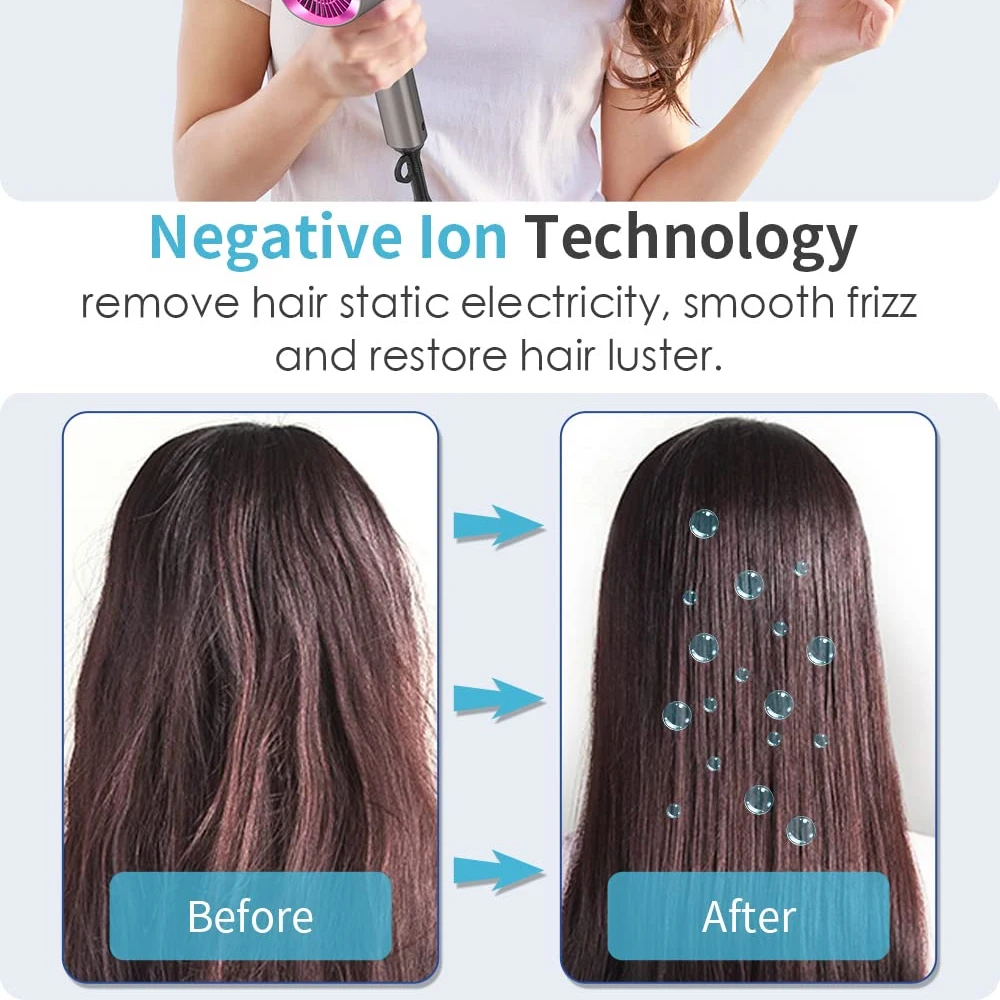 Professional Folding Hair Dryers Household Heating And Cooling Air Hair Dryer Powerful Wind Blow Dryer Care Modeling Tools
