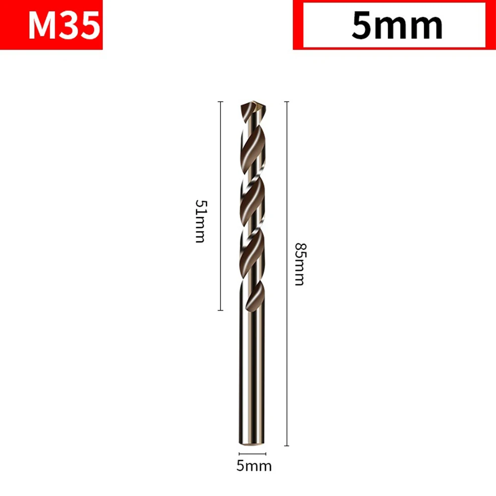 10 stücke HSS M35 Kobalt Bohrer Bohrer Runde Schaft Pistole Bohrer Für Holz Metall Edelstahl Eisen Bohren loch Cutte Werkzeuge – Detail 6