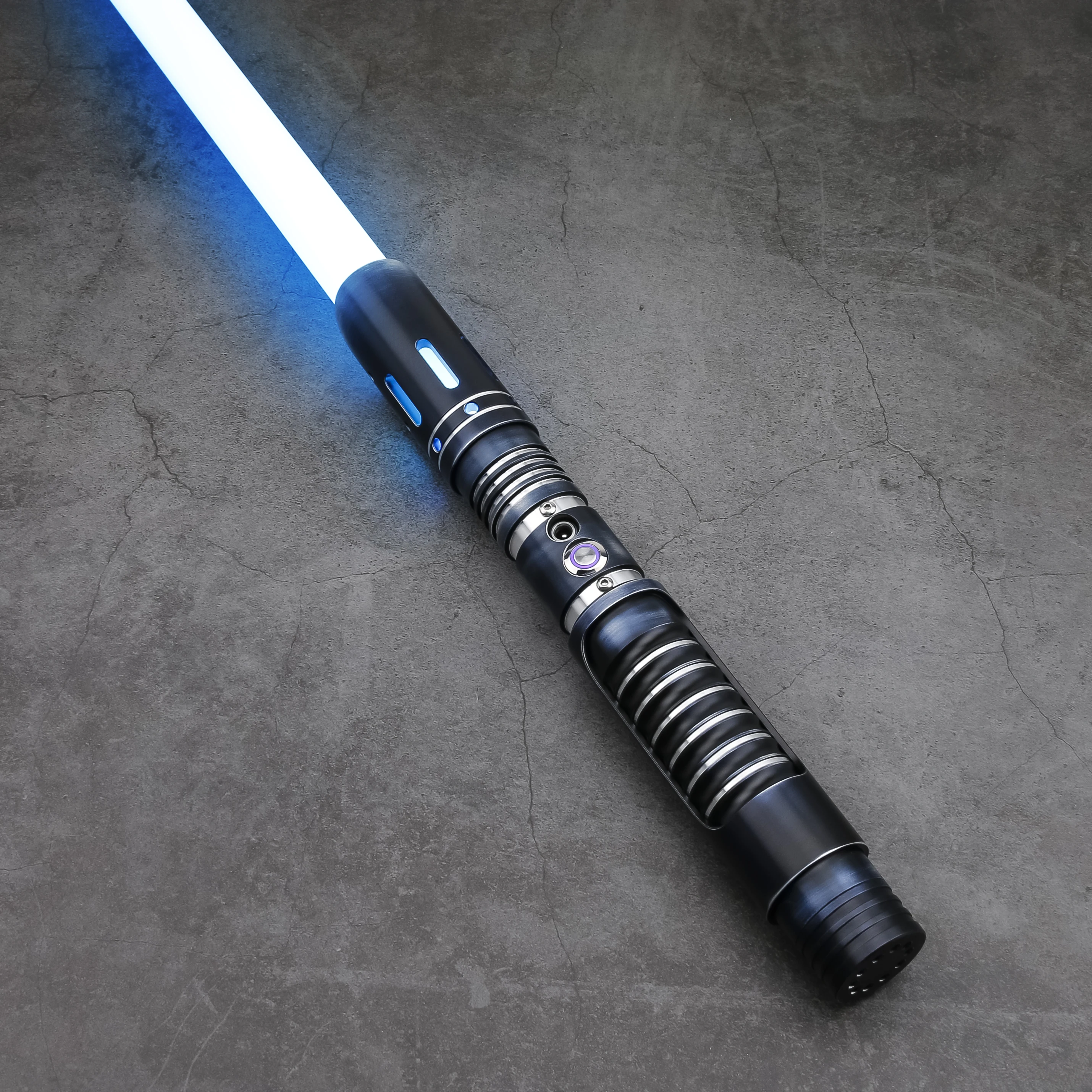 

FOXSABER Lightsaber for Adult Kids, 12 Changeable Colors RGB Lightsaber with Alloy Handle, Dueling Lightsaber Toy