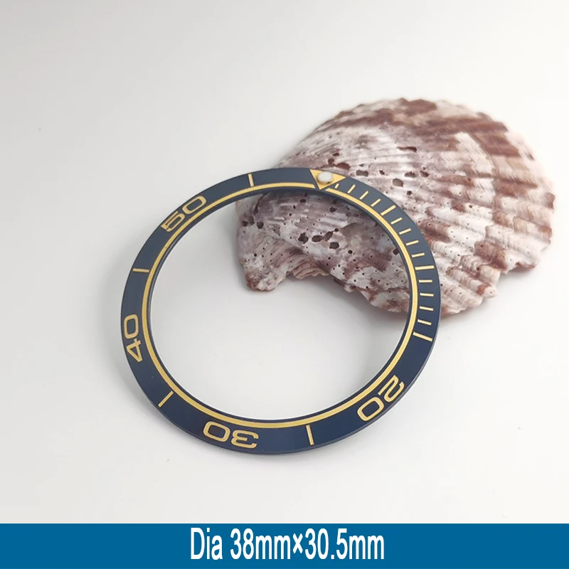 Mod 38 mm * 30,5 mm schräger Keramik-Lünetteneinsatzring, passend für Seamaster-Stil für SKX007 SKX009 SRPD Herrenuhr-Lünetteneinsatz – Detail 14