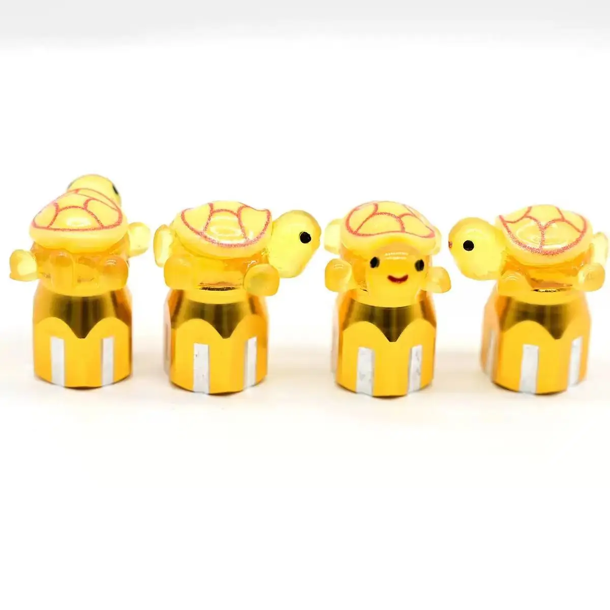 4PCS Adorable Turtle Valve Caps - Universal Decorative Covers