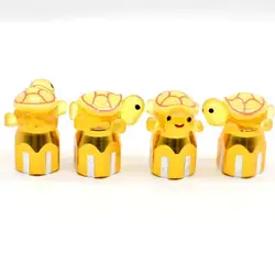 4PCS Adorable Turtle Valve Caps - Universal Decorative Covers (YellowTurtle4PCS)