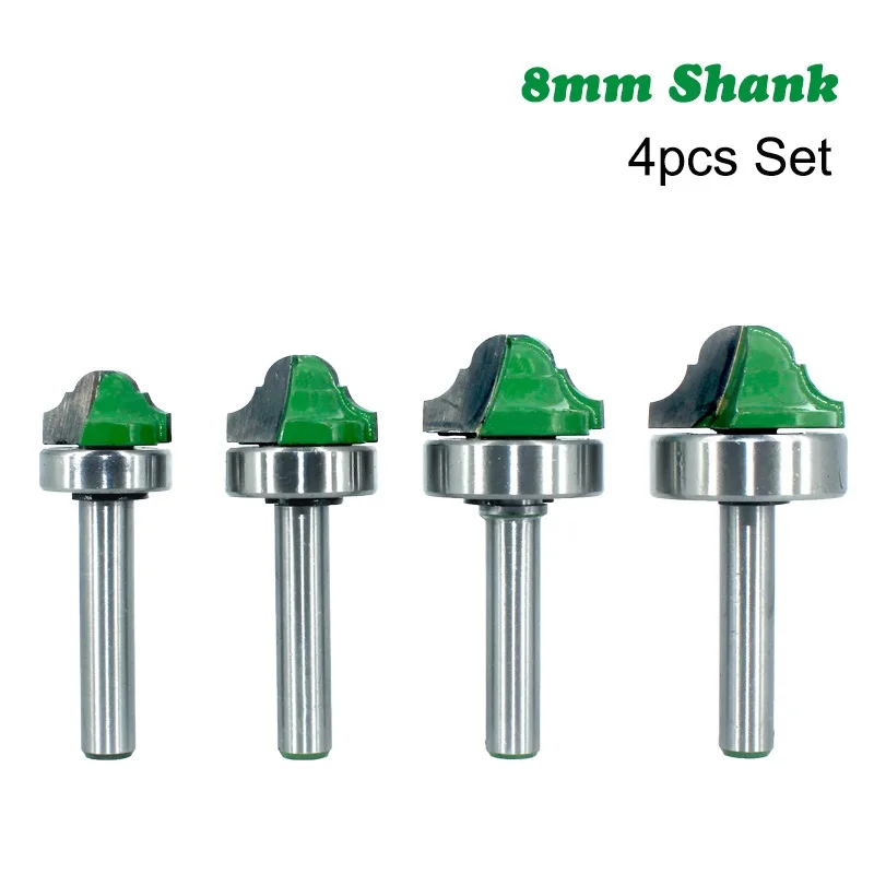 

Набор фрез, комплект из 4 насадок 8 мм, с двойным подшипником