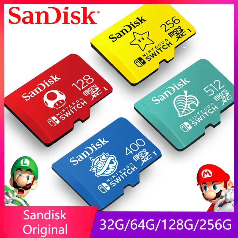 SanDisk 64GB 128GB 256GB 512GB 1TB microSDXC 100MB/s microSD Nintendo  Switch LOT