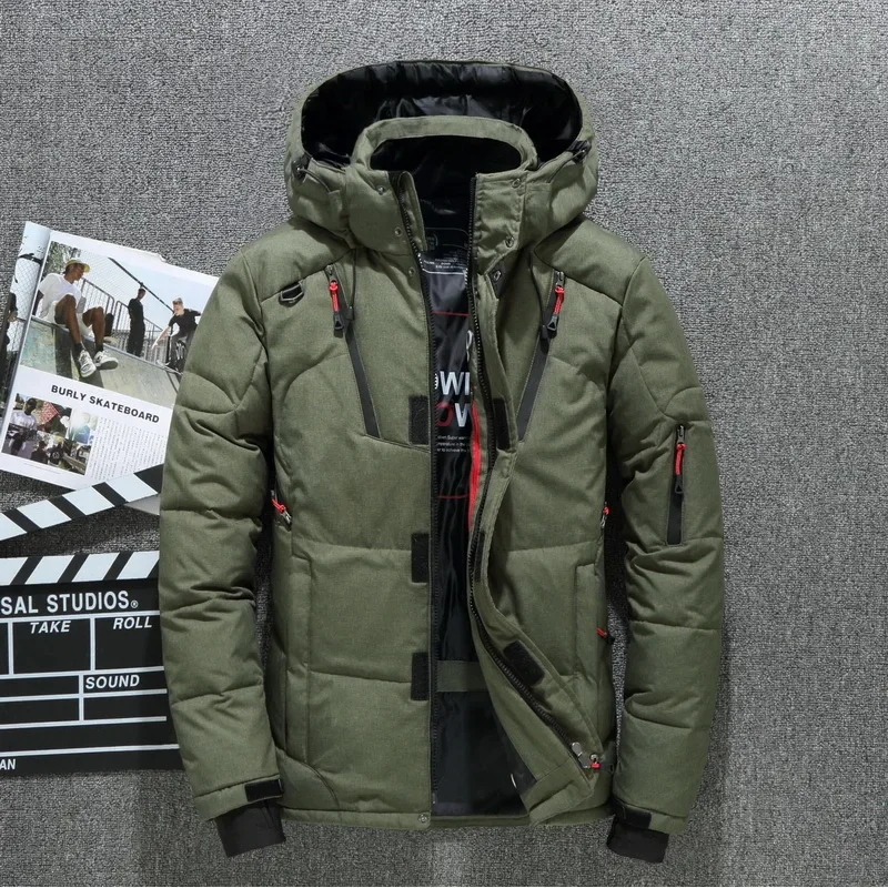 Thickened Men's Outdoor Sports Jacket Winter Warm Fashionable Cold Proof Short Style Upper Apparel Men Regular Fit Origin Ch