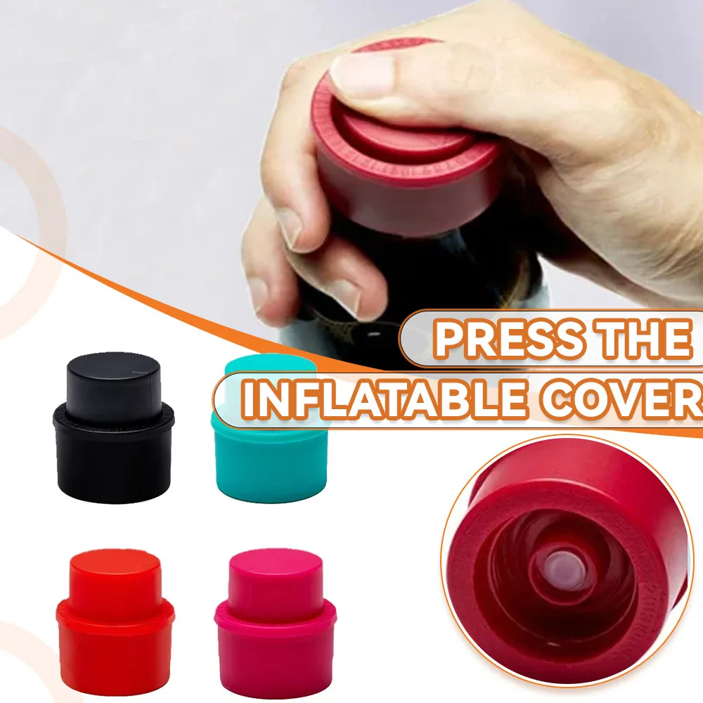 Stopper, Inflatable Airtight Soda Cap, Crimped Beverage Closure