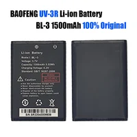 10 Pcs BL-3 BAOFENG Walkie Talkie UV-3R BF-T6 BF-C50 BF-R5 Li-ion Battery 1500mAh UV3R BFT6 C50 R5 Two Way Radios Extra Battery 2