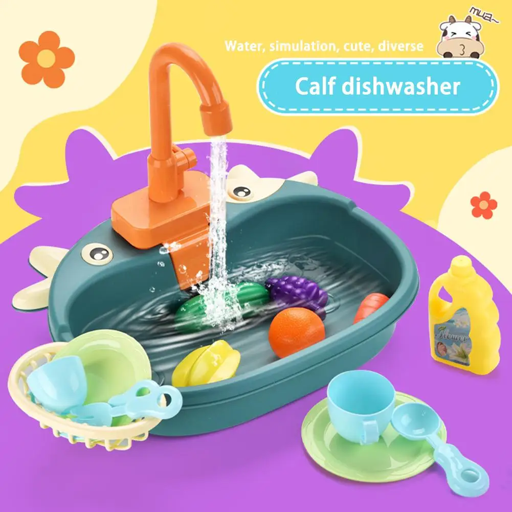 

Kitchen Sink Washbasin Toy With Running Water Play House Kitchen Sink Role Play Toys For Toddler Boys Girls