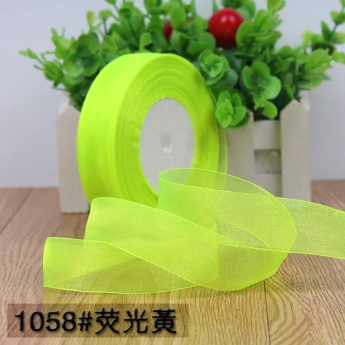 Organza Chiffon Ribbon for Decoration and Crafting - 50 Yards