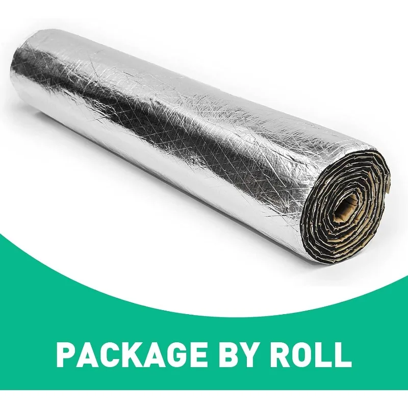 Enhanced Automotive Thermal and Acoustic Insulation Mat - Aluminium Foil Heat Barrier, 5mm/10mm Thickness