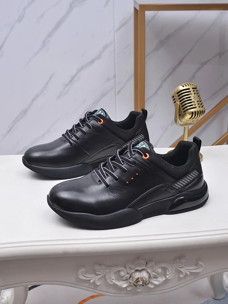 

New style Italy style Men's fashion Genuine leather Lace-up classic business shoes Casual shoes