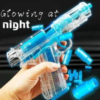 Children's toy gun Luminous Soft Bullet simulation boy girl Glock Glow-in-the dark toy gun gift family games 1