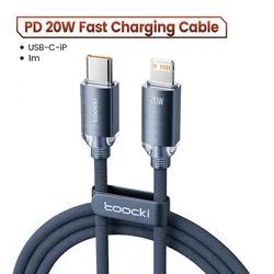 High-Speed USB C to Lightning Charging Cable with Fast Charging Technology - 2m (Blue 1PCS)