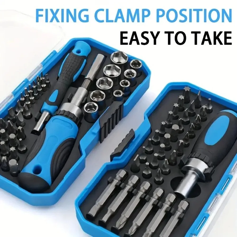 34/44PCS Home Portable Precision Screwdriver Set Multi-Function Screwdriver Combination Socket Set Repair Tools