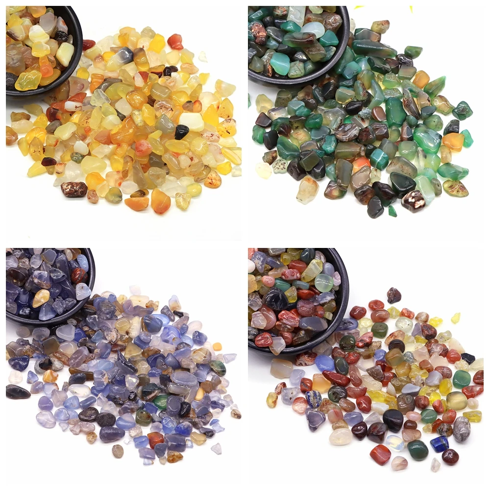 Natural Stone Crystal Chips for Reiki Healing and Home Decor