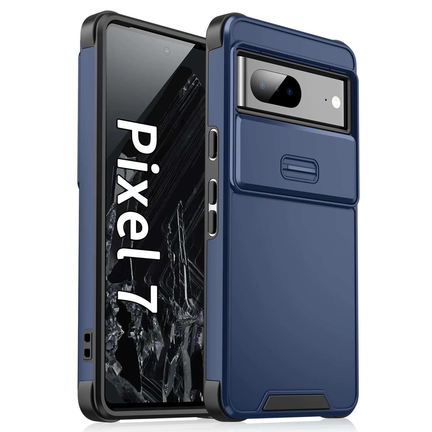 Sleek Slide Camera Case with Lens Protection & Wireless Charging Capability - Shockproof Cover