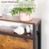 Metal and Wood Headboard with Charging Station,Dresser for Bedroom with 4 Drawers 4