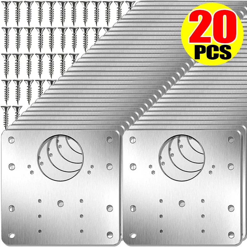 Stainless Steel Cabinet Hinge Repair Plate Kit Screw Furniture Drawer Door Hinge Mounting Plate Flat Fixing Brackets Tools hinge repair plate furniture hinge cabinet door hinges cabinet hinges stainless steel door hinges