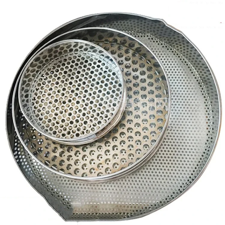 

New Metal Garden Soil Sieve 6/7/12mm Holes Compost Soil Stone Mesh Blueberry Vajra Bodhi Soil Sieve Gardening Tools