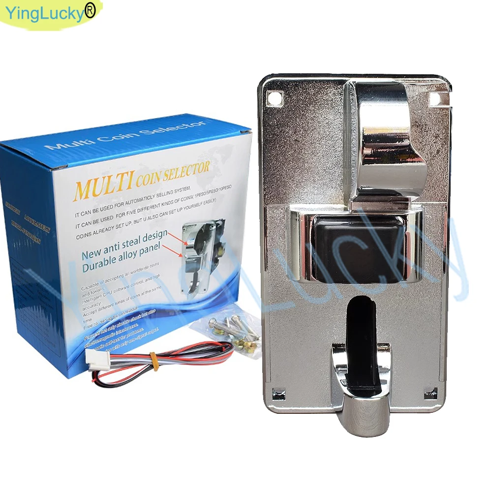 633 coin acceptor Multi-Currency accepts multiple currencies for use in arcade machines