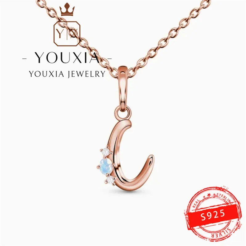 

Популярное модное ожерелье с подвеской в европейском и американском стиле простого дизайна для вечеринки женское высококачественное ювелирное ожерелье из серебра 925 пробы